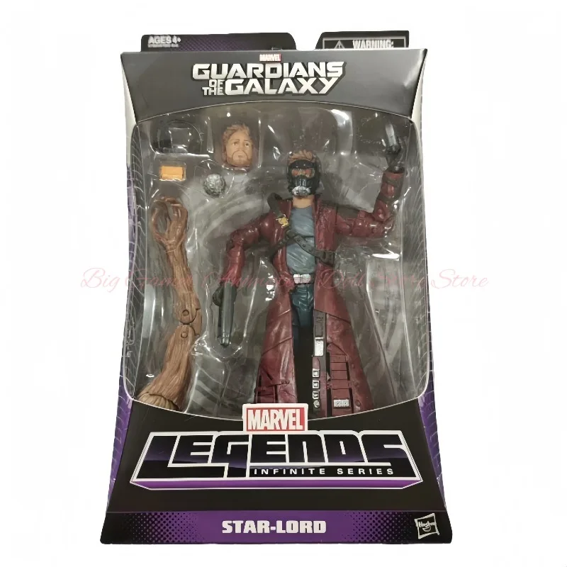 

【В наличии】Коллекционная фигурка Hasbro Marvel Legends Series STAR-LORD, 6 дюймов, модель, игрушка, подарок, украшение