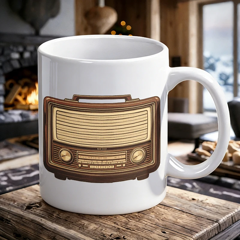 

Vintage Radio Print - Classic 195aaaa Mother's Day printed Mug