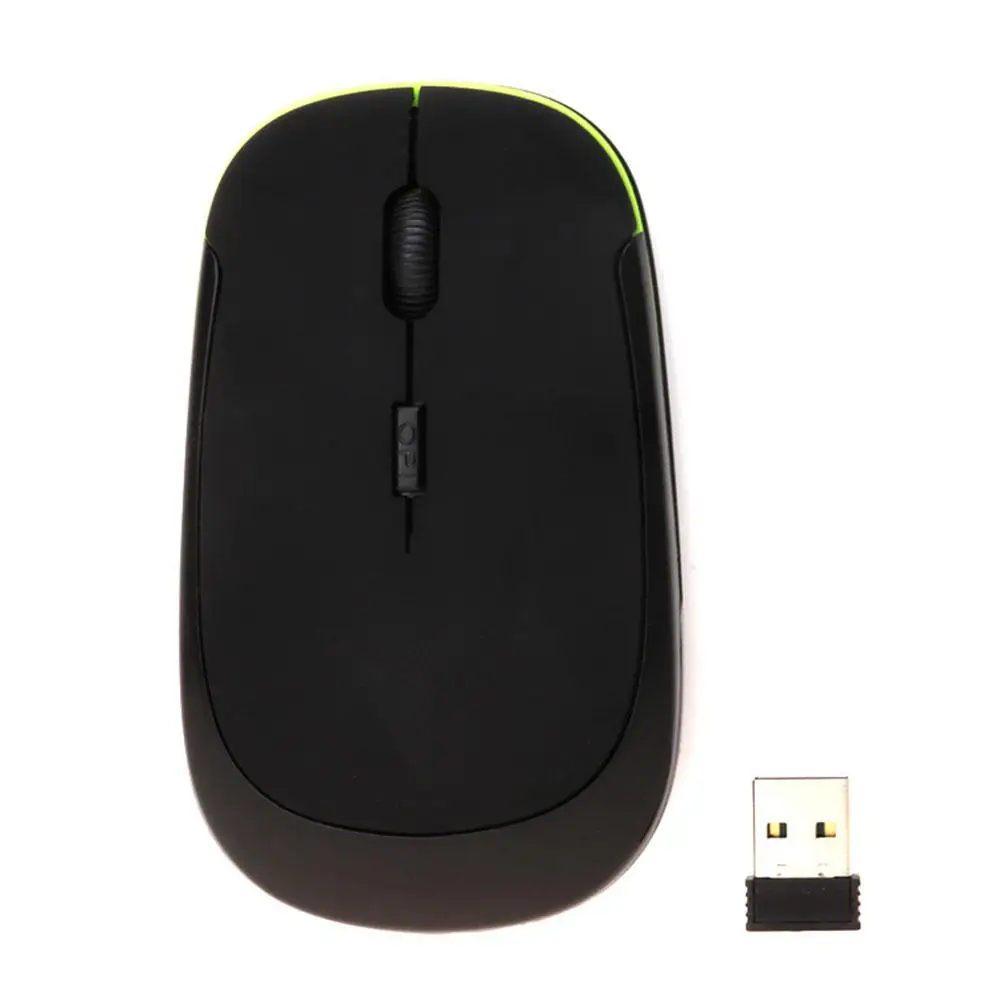 Slim Wireless Mouse 2.4GHz Optical Mice 1600DPI Gamer Office Quiet Mouse Ergonomic Design Mice For PC Laptop