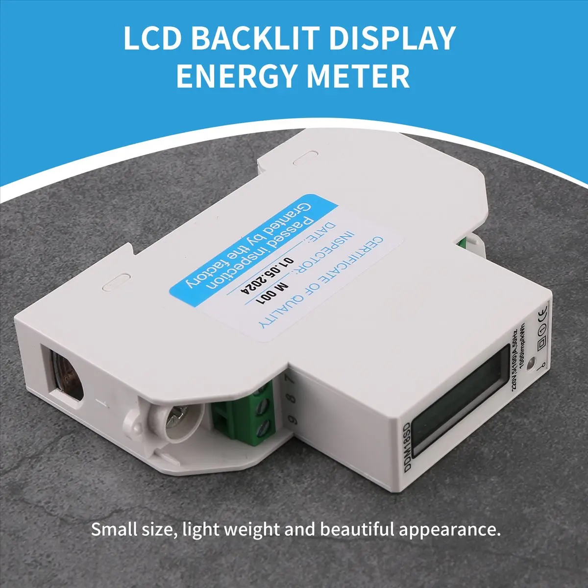 

Электросчетчик T24C 5-100А 220В, однофазный, с протоколом RS485 MODBUS, ЖК-дисплей с подсветкой, на DIN-рейку, ваттметр
