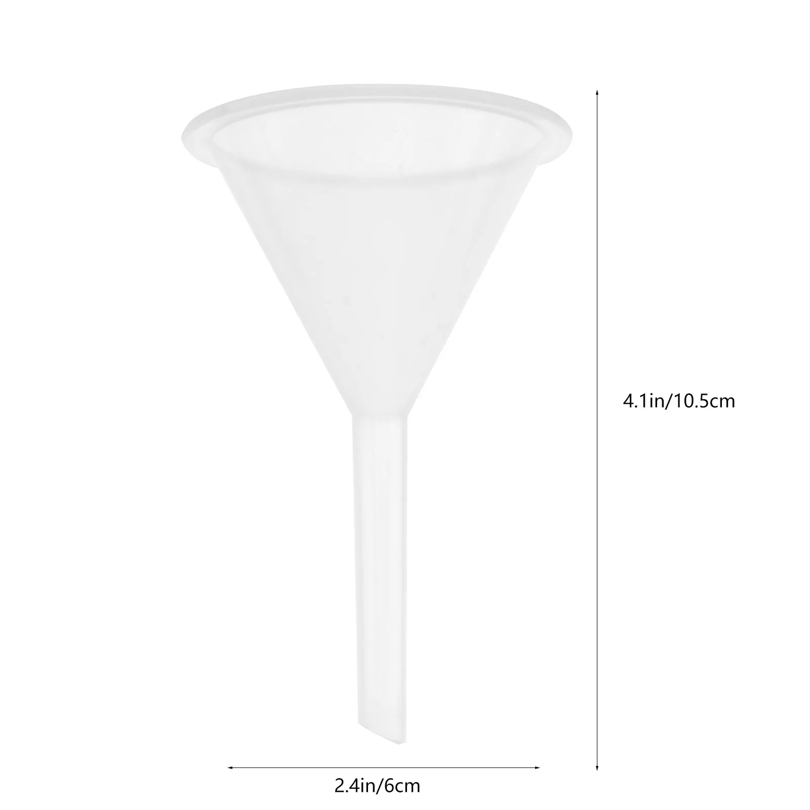 5Pcs Plastic Funnel Multipurpose Clear White Nested No-Spill Guard Car Oil Change Transmission Steering Gas