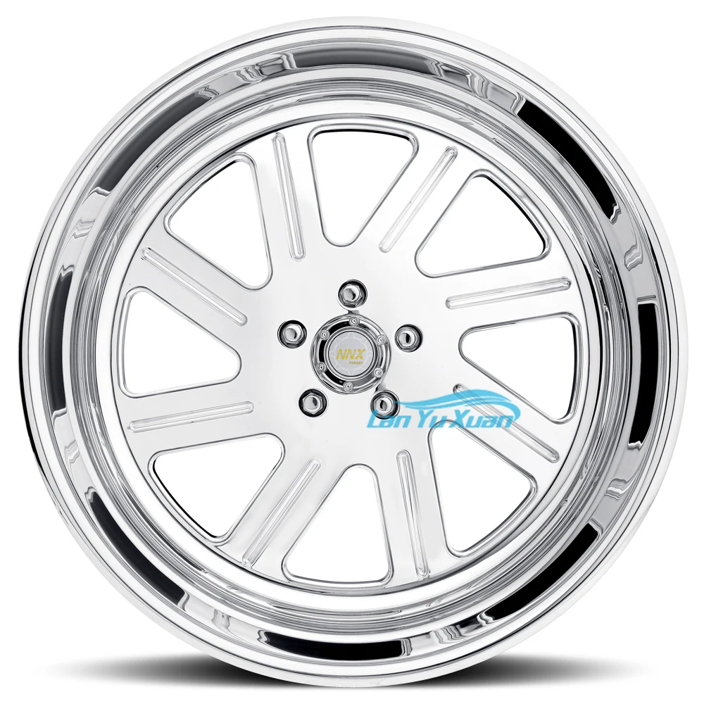 hot selling 20x12 20x14 22x12 wheels concave deep dish American aluminum alloy truck wheels chrome polished rims