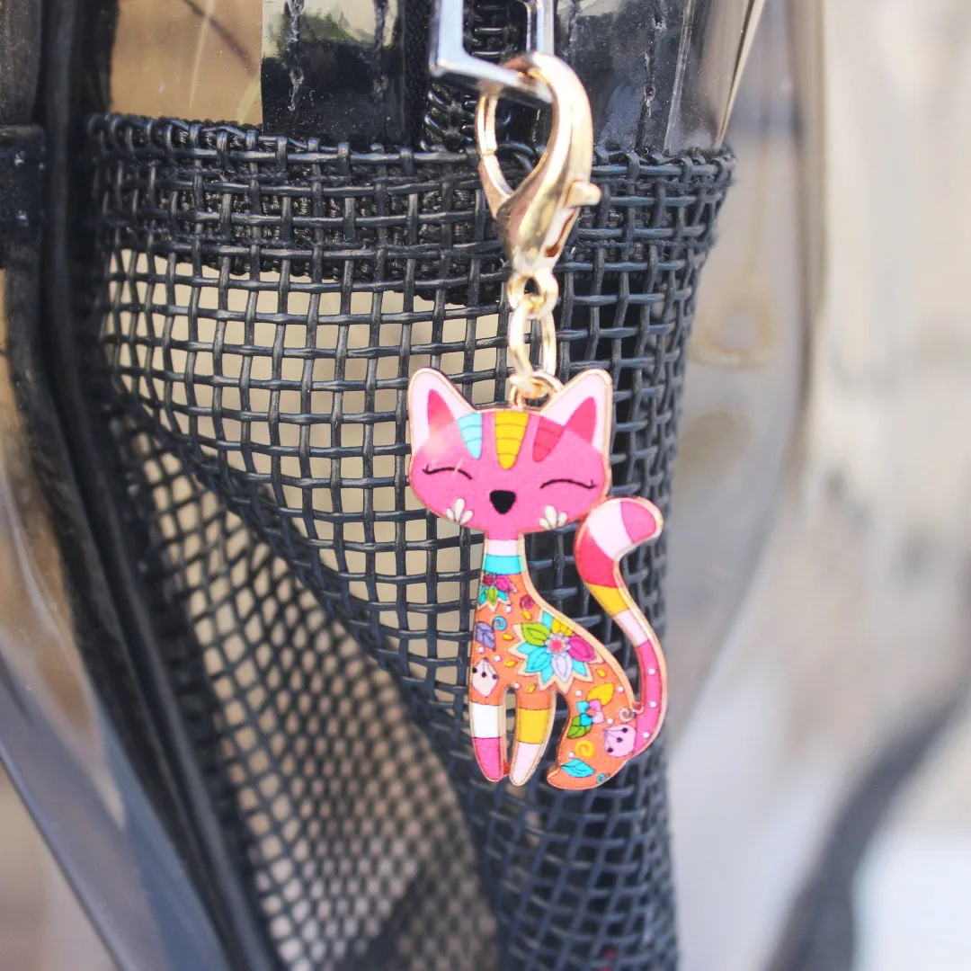 Polished Alloy Fox and Cat Pendant Keychain Bag Accessory USB Flash Drive Women's  H0361+yk14-003