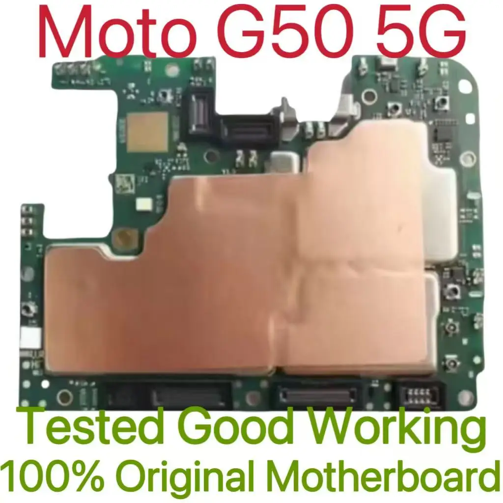 

Global Version Original Unlocked Motherboard for Moto G50 5G Tested Circuit Plate Main Logic Board for Moto G50 5G
