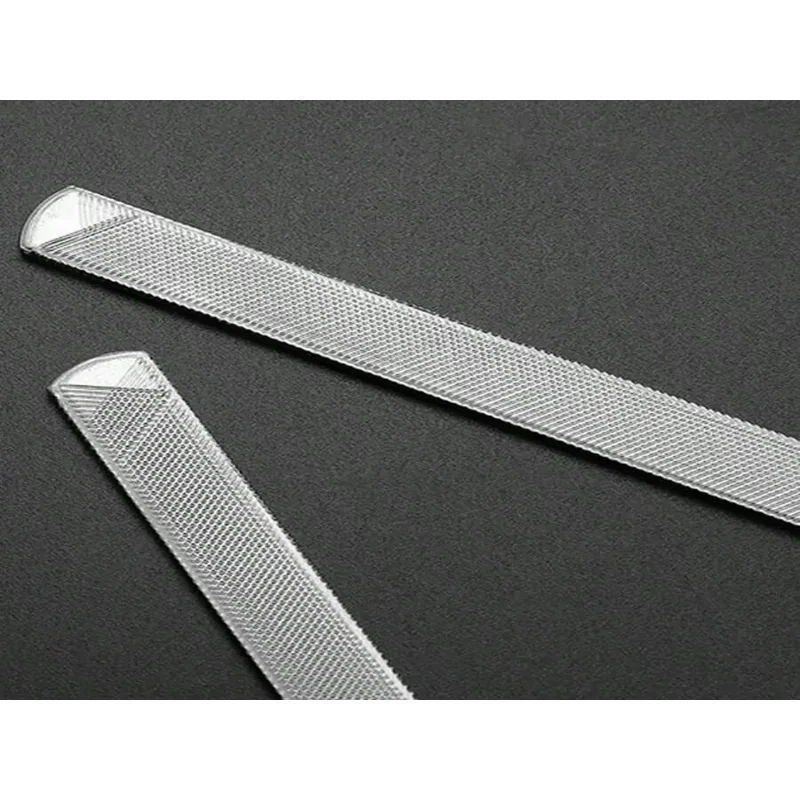 

1/2pcs Stainless Steel Nail Files, Dual-Sided Polishing Block For Manicure, Professional Nail Art Tools, Durable Sanding Supplie