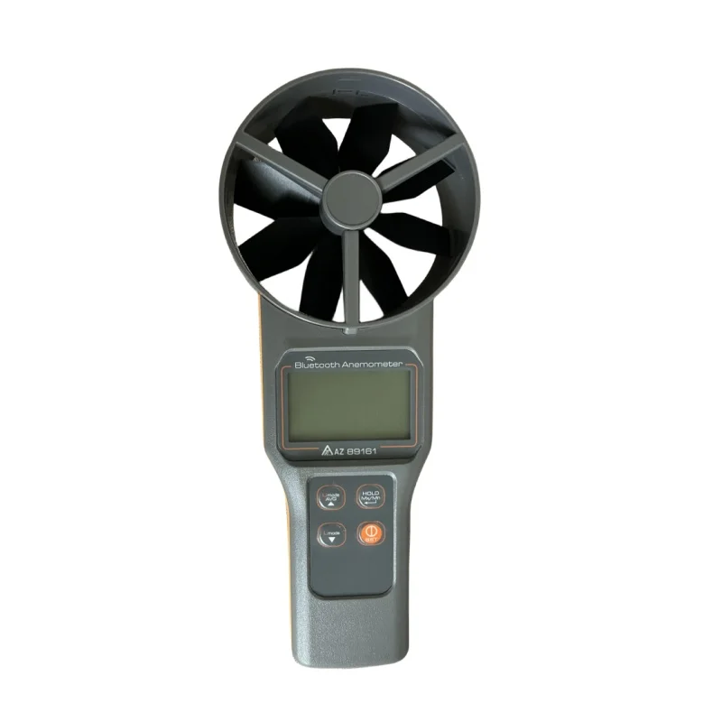 AZ89161 Bluetooth 4.0 anemometro velocità del vento tester di temperatura del volume del vento trasmissione in tempo reale sensibile ai dati grande pala della ventola