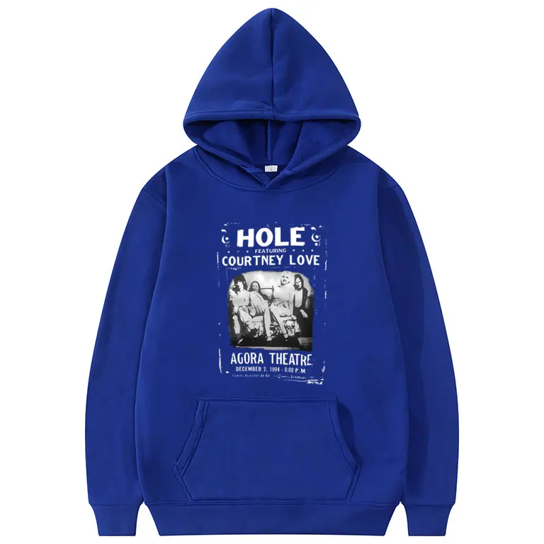 Alternative Grunge Rock Band Hole Featuring Courteny Love Agora Theatre Graphic Hoodie Men Women's Vintage Oversized Sweatshirt