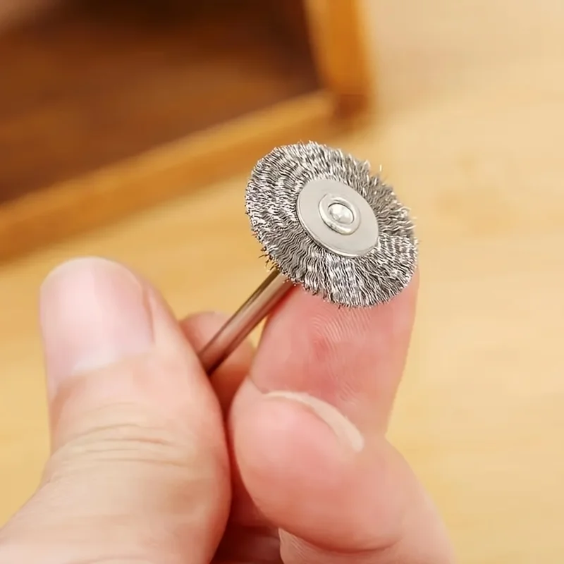

10Pcs Dremel Accessories Steel Rotary Brush Dremel Wire Wheel Brushes for Grinder Rotary Tool for Mini Drill Polishing