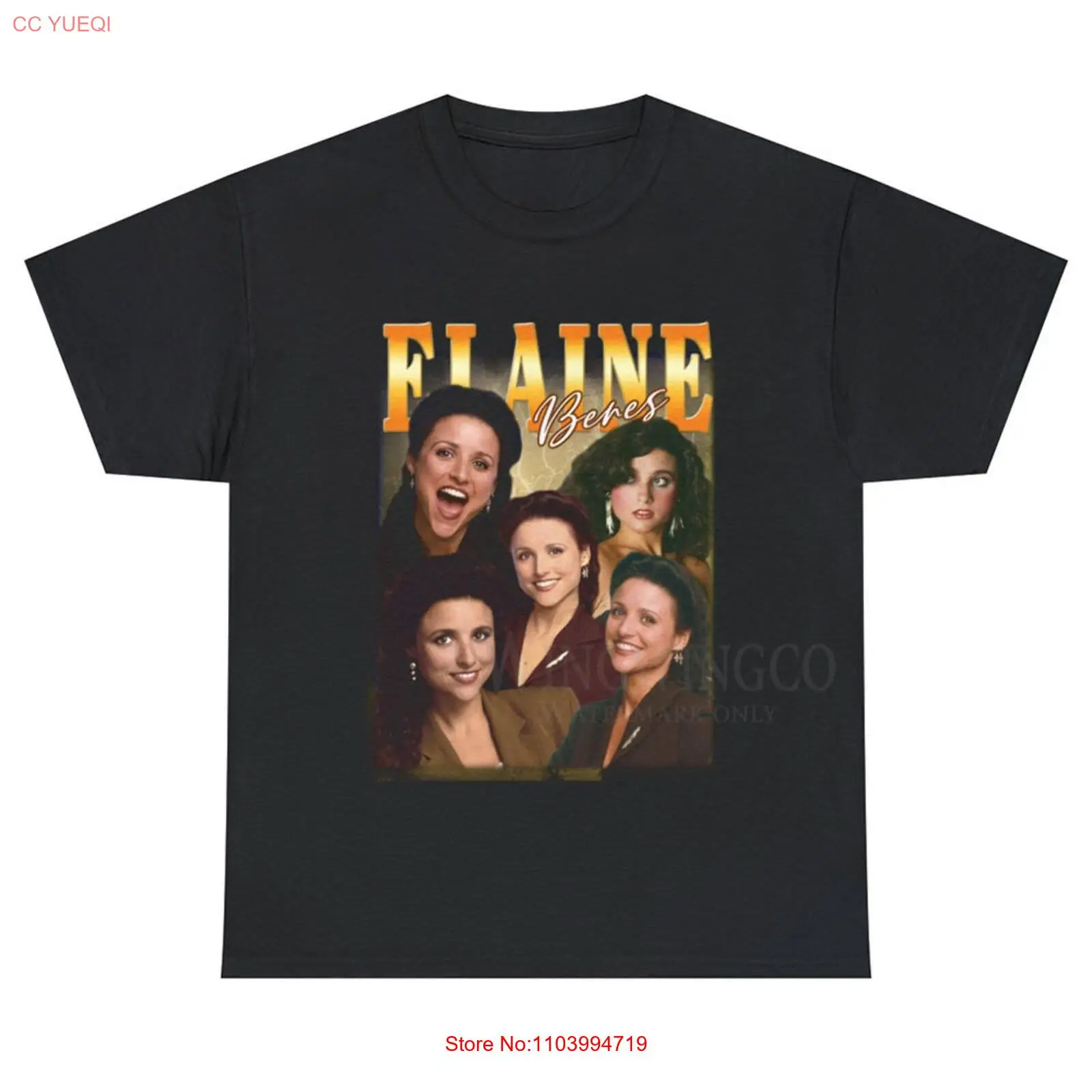 Elaine Benes Seinfeld Vintage Bootleg Tee, Julia Louis-Dreyfus Vintage Graphic S