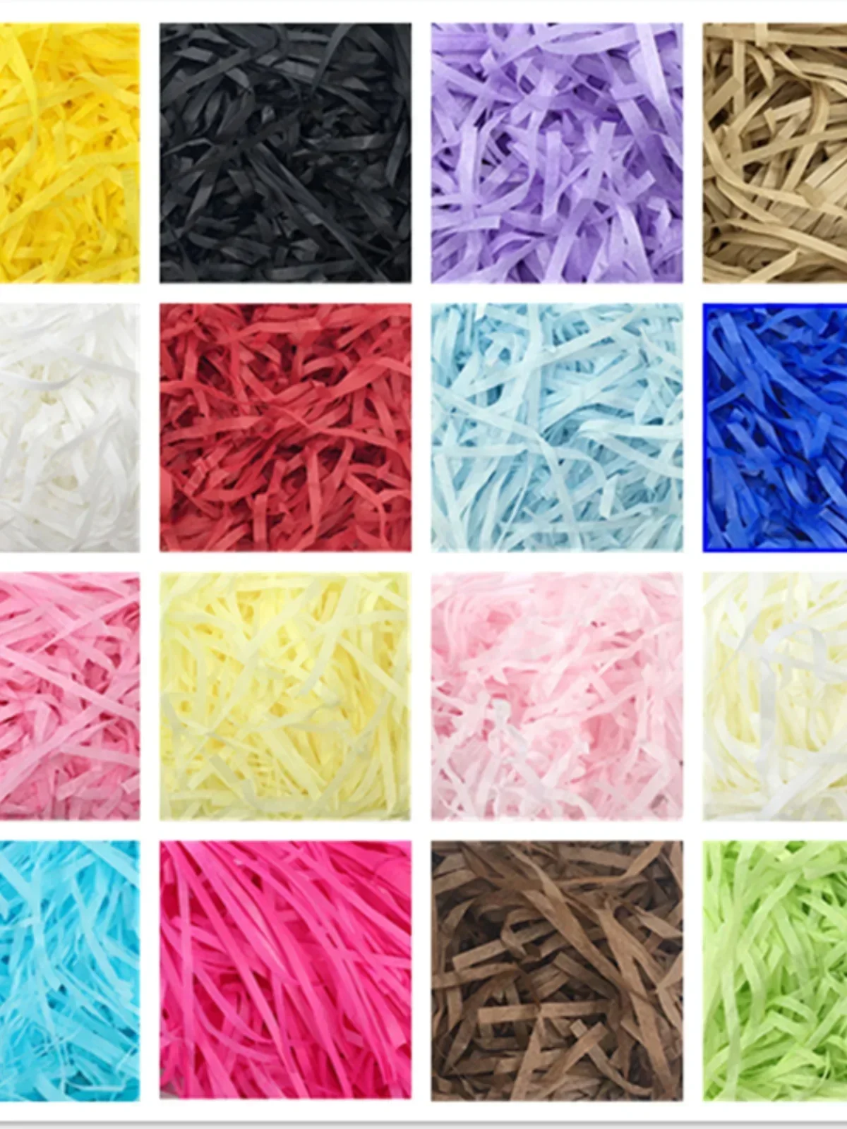 0.5kg/1.5Kg DIY Paper Raffia Color Shredded Crepe Paper Gift Box Filling Material  Home Decoration Birthday Holiday Decoration