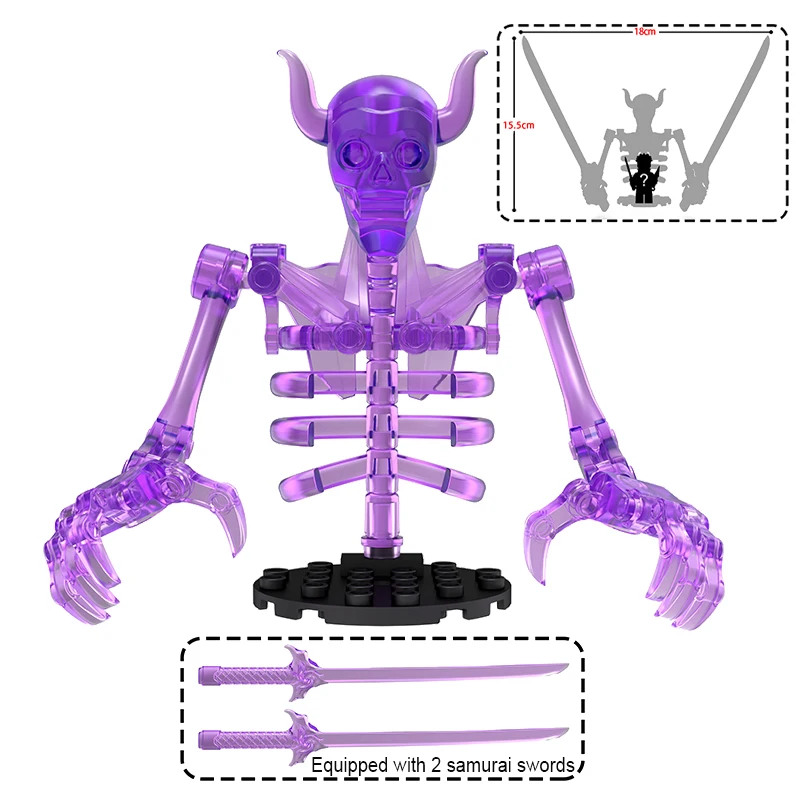 Anime-Actionfiguren-Bausteine-Set – Ninja Susanoo Bone Modellbausatz, 3D-Montagespielzeug für die Sammlung von Kindern und Erwachsenen, Halloween-Geschenk – Detail 8