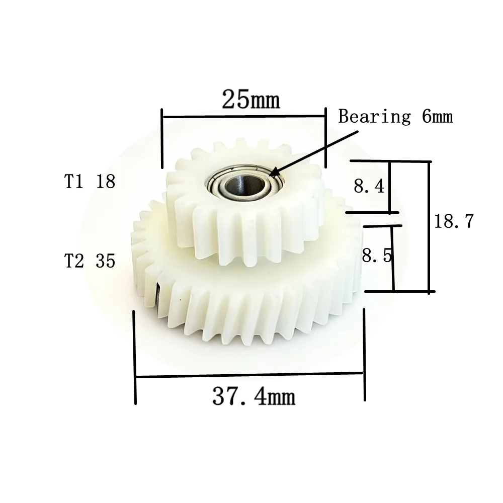 

Shengyi DGWQ1 Motor Nylon Gear Set Front Drive Spare Part for Syi Helical Geared Hub Motor Replacement