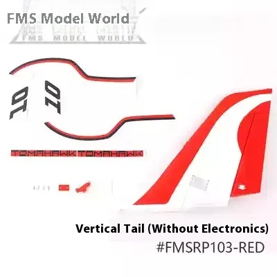 Fms 80mm Foton V3 Model Airplane I Original Accessories Fuselage Flat Tail Main Wing Vertical Tail Landing Gear Tire Led Light image 3