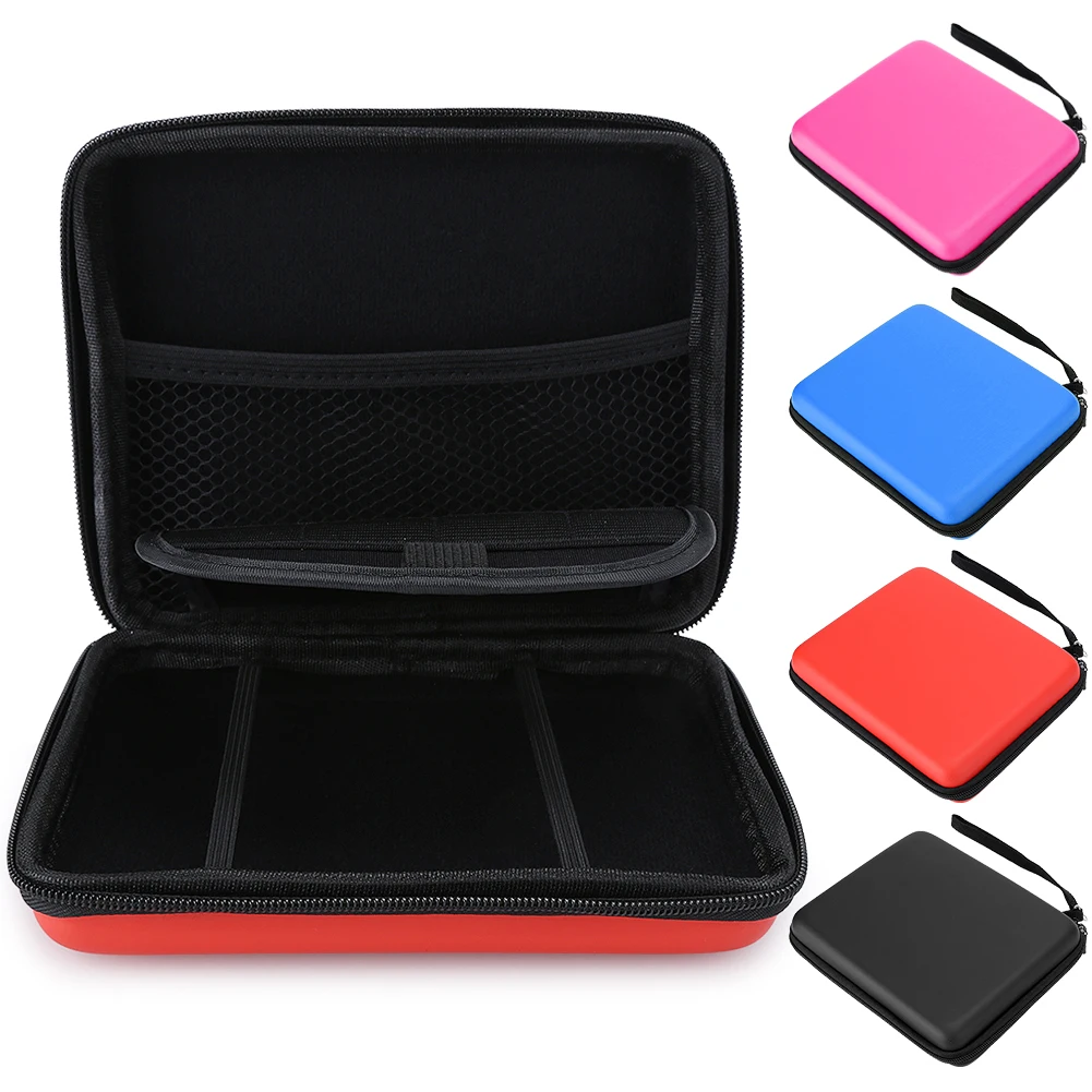 2Pcs EVA Hard Package Case Storage Portable Bag Protective Case with Lacing for 2DS Game Consoles Storage Bag Protective Bag