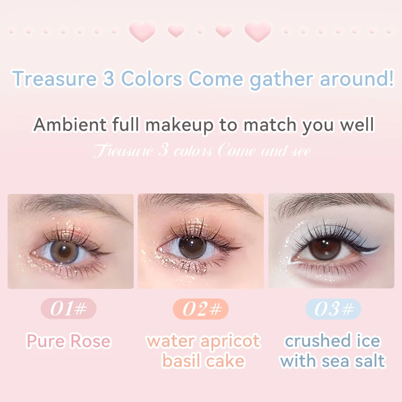 Paleta de sombras de 8 cores, com texturas foscas, brilhantes e brilhantes, com funções de destaque, blush e contorno