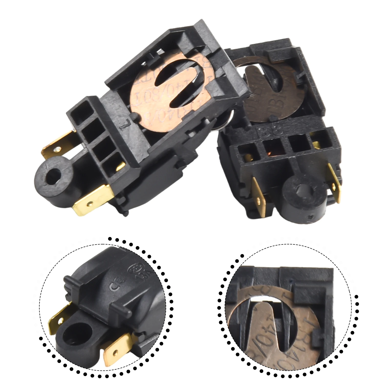 2PCS 13A/16A Power โElectric Kettle Switch Thermostat Switch Steam Kitchen Accessory Automatic Power Off Switch Electric Tools