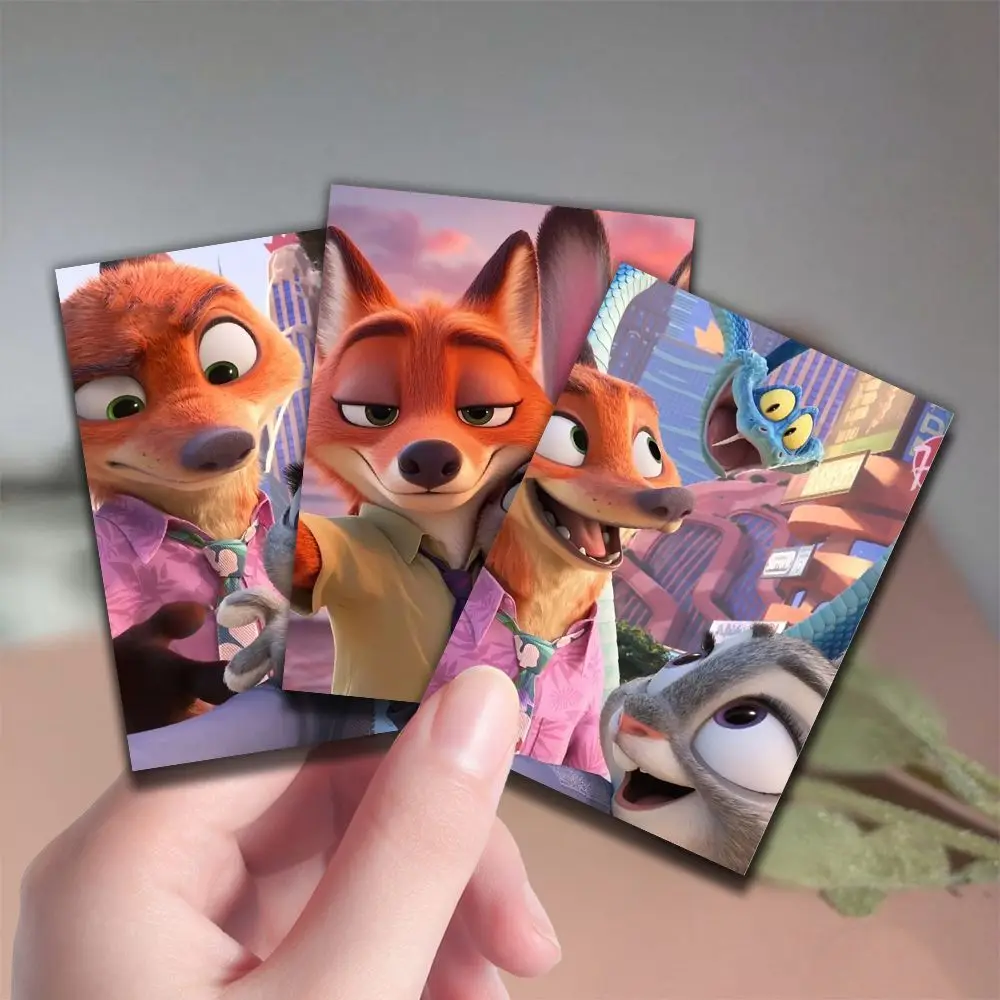 Barang Dagangan Disney Zootopia 2 Judy Hopps Nick Wilde Kartu Anime Kartun Lucu Kreatif Kawaii Kartu Pos Pelajar Hadiah Grosir