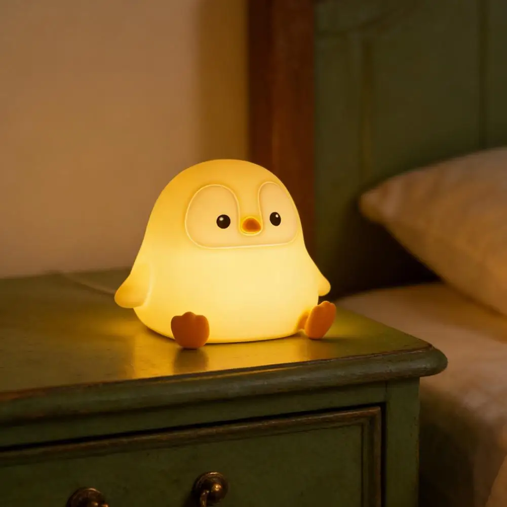 Portable Rechargeable Night Light Penguin Night Light Penguin Baby Night Light Usb Rechargeable Led Touch Lamp Cute Duck