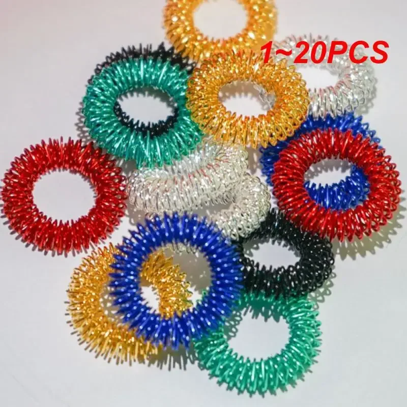 Finger Massager Spring Spiky Sensory Finger Spring Rings Relief Stress And Anxiety Finger Toys Finger Lose Weight