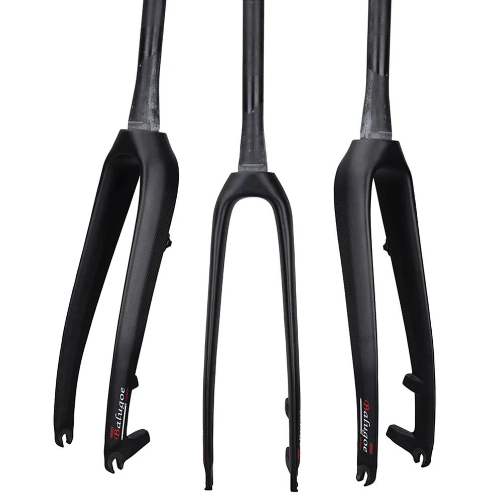 MTB Gabel Vollcarbon Fahrrad Vorderradgabel 26/2,5 Starre Fahrradgabel Gerades Rohr 430g Carbon Leichte Fahrradgabel – Detail 2