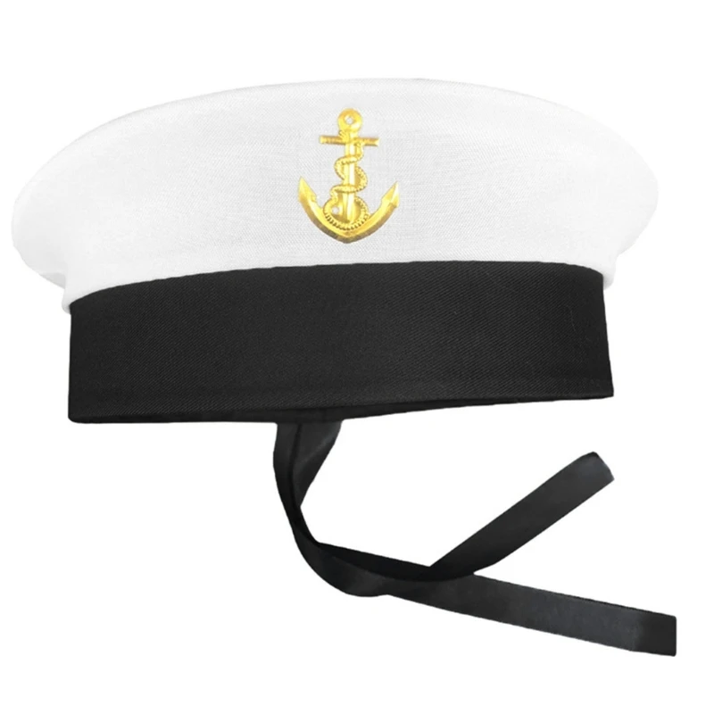 Adult Hat Yacht Captain Hat Boats Skippers Ship Captain Costume Hat