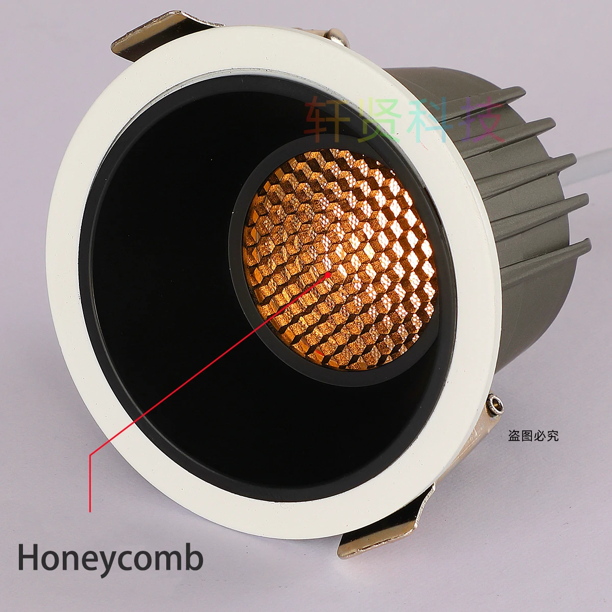 Imagem -05 - Impermeável Lâmpada do Teto Led Anti Glare Honeycomb Regulável Spot Light Cozinha Beirais Casa de Banho Downlight Resecced 110v 220v Ip65