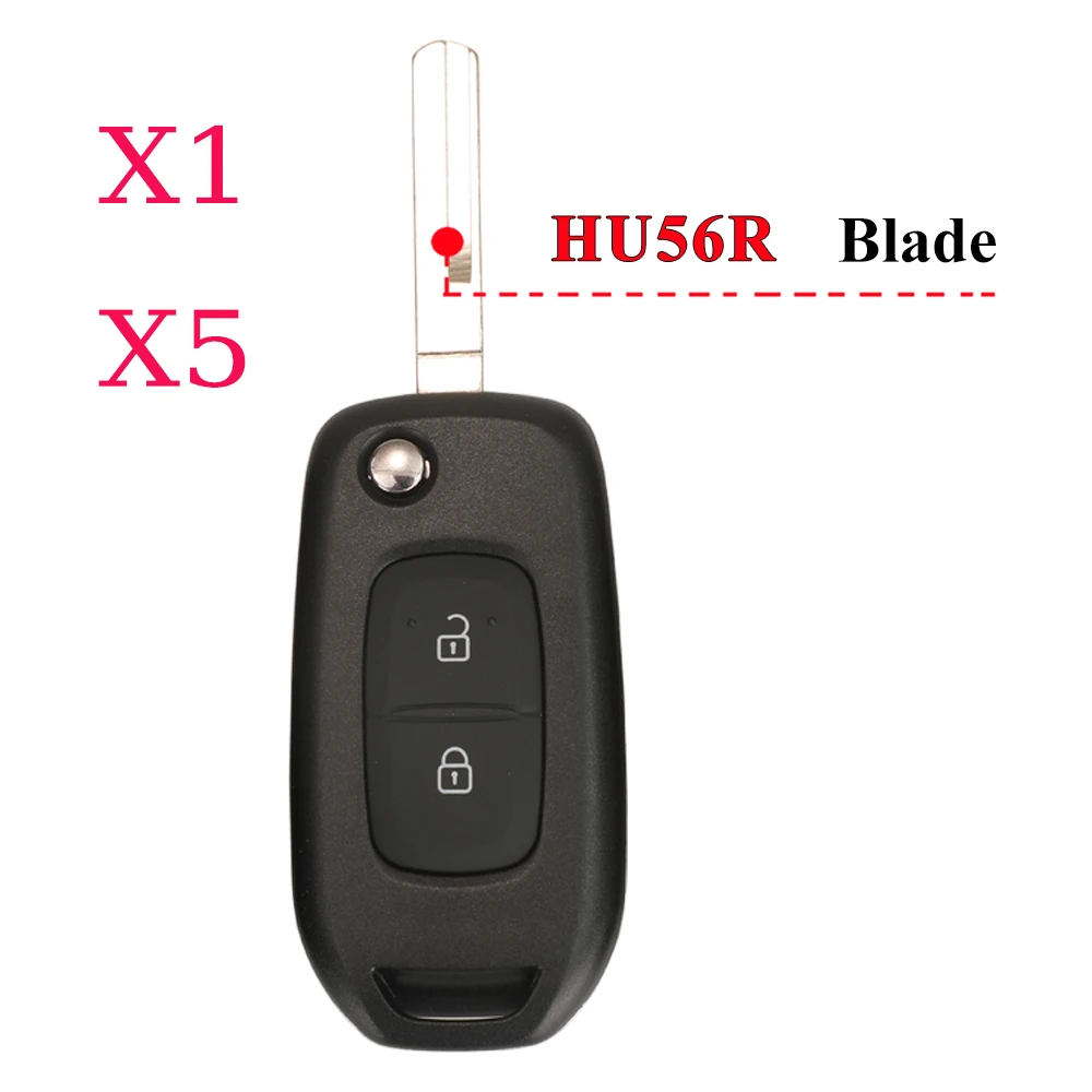 

Jingyuqin X1 X5 флип-чехол для дистанционного ключа автомобиля для Renault Dacia Logan 2 Logan II 2018 2019 2020 HU136te/HU56R/VA2/HU136 чехол для брелока