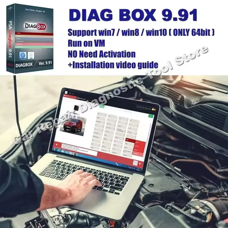 

Herramienta de diagnóstico de coche V9.96 9,91 8,55 ​ 9.68 Diagbox Software de diagnóstico de coche Multilingüe Totalmente func