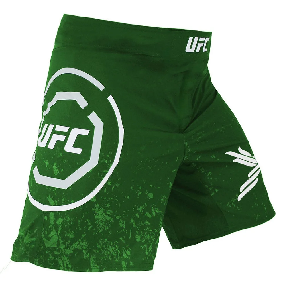 

Summer Hot Selling Green Ufc Unrivaled Fit Fighting Sports Shorts For Men Ufc Fashion Casual Quick Drying Printed Shorts