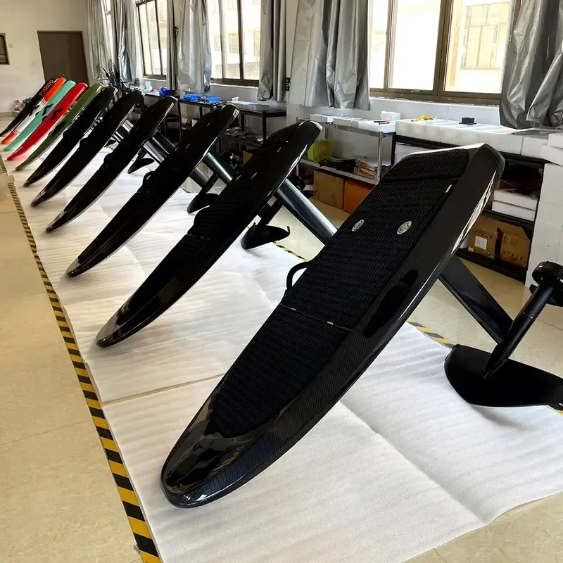 2025 NEW ARRIVAL 8KW Power Factory Directly Selling Price Electric Carbon Fiber 52V 58A Hydrofoil Board Water Sport Fly Board
