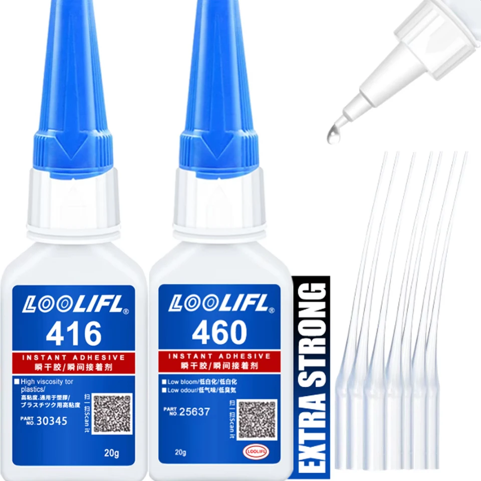 Pegamento Instantáneo Loctite 416/460, Superpegamento Universal, Pegamento Instantáneo Potente para Resina, Cerámica, Metal, Vidrio, Secado Rápido