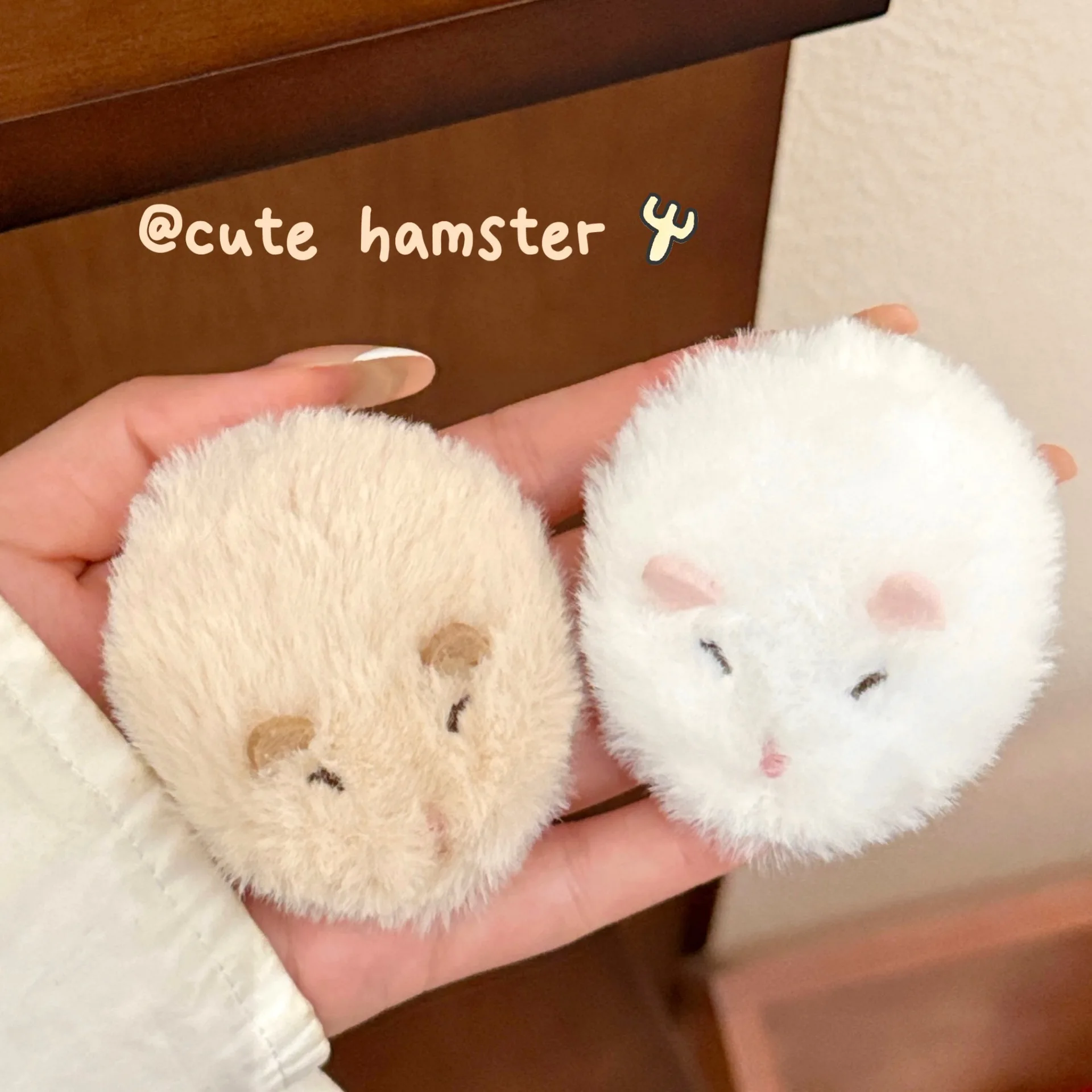 1/2 Peças Presilha de Cabelo de Pelúcia de Hamster Fofa, Versátil, Presilha de Faixa de Cabelo, Presilha de Borda, Acessórios de Cabelo, Presilha para Cabelos Rebeldes com Estilo