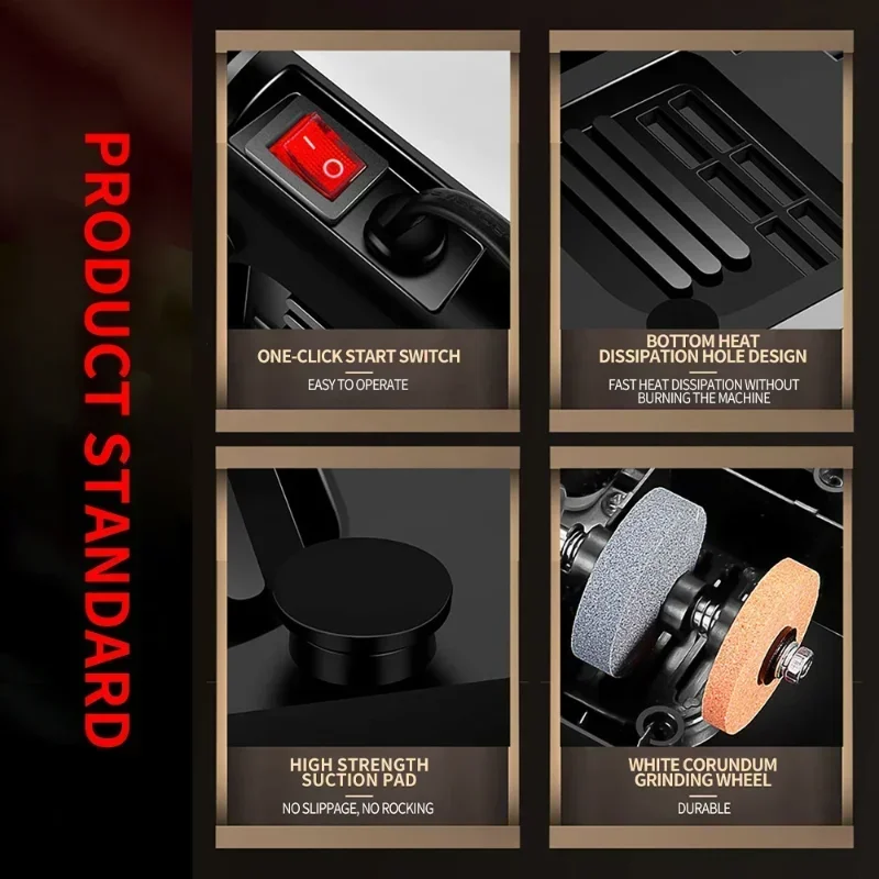 Multi‑function Fast Automatic Sharpener Electric Knife Sharpener for Knives Scissors Slotted Screwdrivers Electric Cut Sharpener