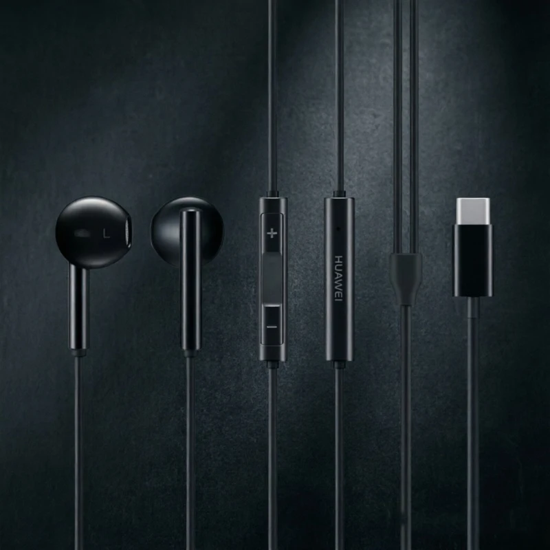 Original Huawei CM33 wired headset Type-C interface, stylish and lightweight official authentic.