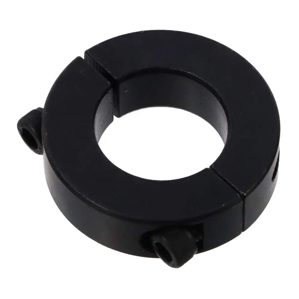 Separated Carbon Steel Shaft Collars Black Inner Diameter 6-55mm Double Split Clamping Collar Ring Collar Industrial Automation