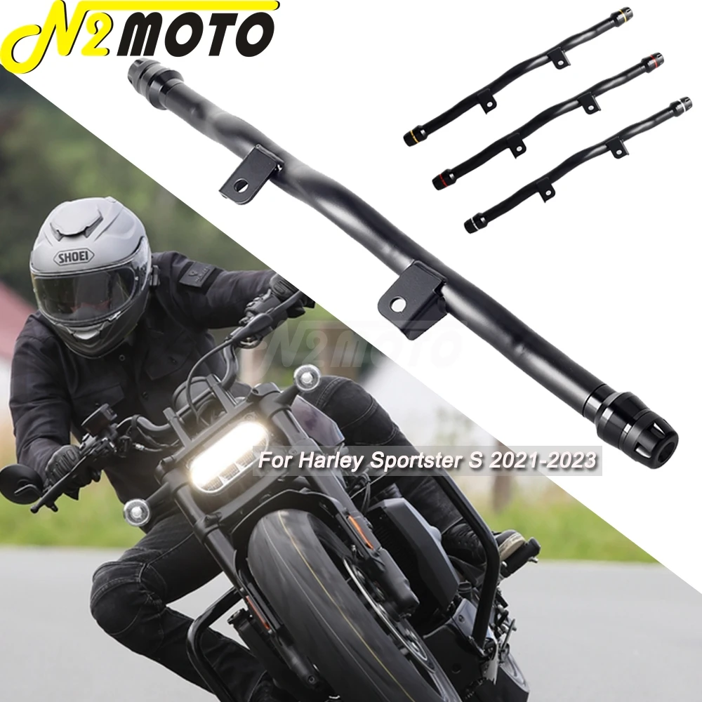 2021-2023 Highway Bumper Front Carsh Bars For Harley Sportster S RH1250S RH 1250 S Accessories Black Flat-Out Bar Engine Guards