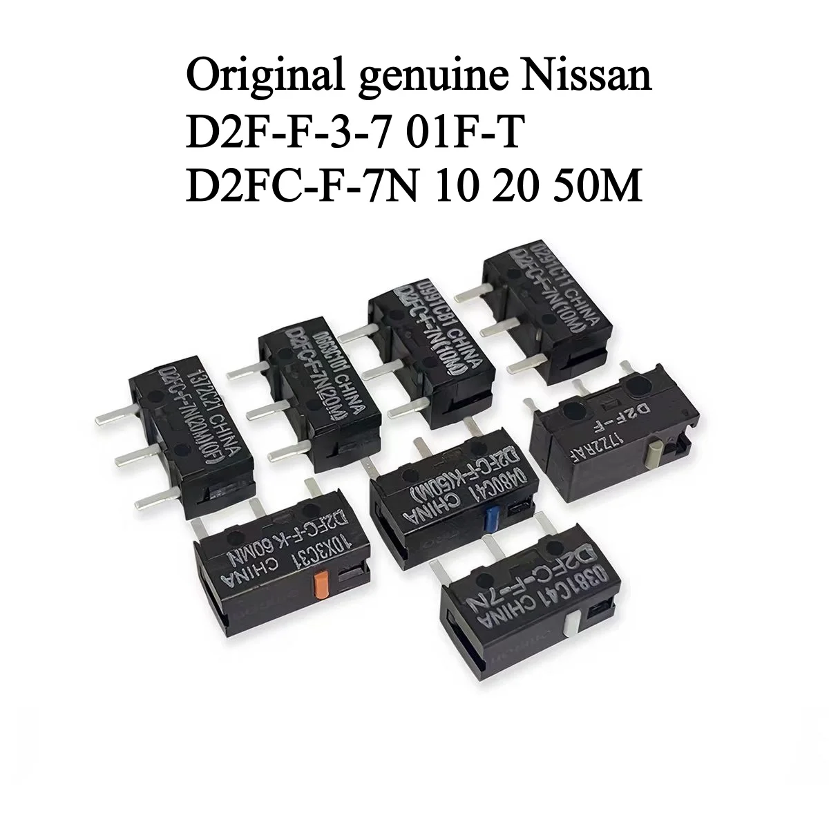 20PCSOriginal genuine brand new mouse switch D2FC-F-7N 3-7 10M 20M 50M 60MN 100M 01F-T OF