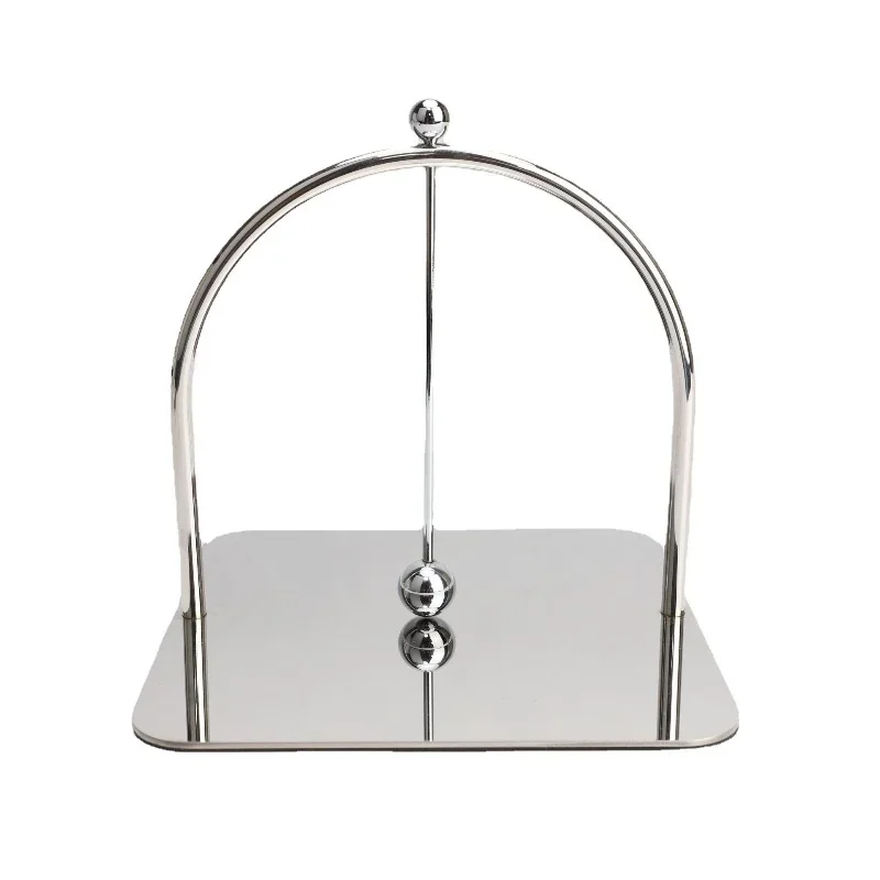 

~Nordic Light Luxury Silver Metal Tissue Holder Square Frame Model Room Hotel Restaurant Home TV Cabinet Decoration Decoration