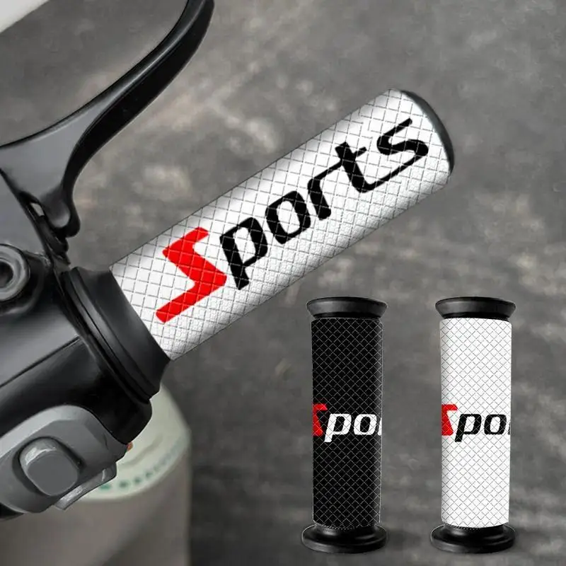 2Pcs 2D Flat Sports Letter Handlebar Vinyl Sticker, Waterproof Decal for Motorcycle Bike Handlebar Decor, Holiday Gift