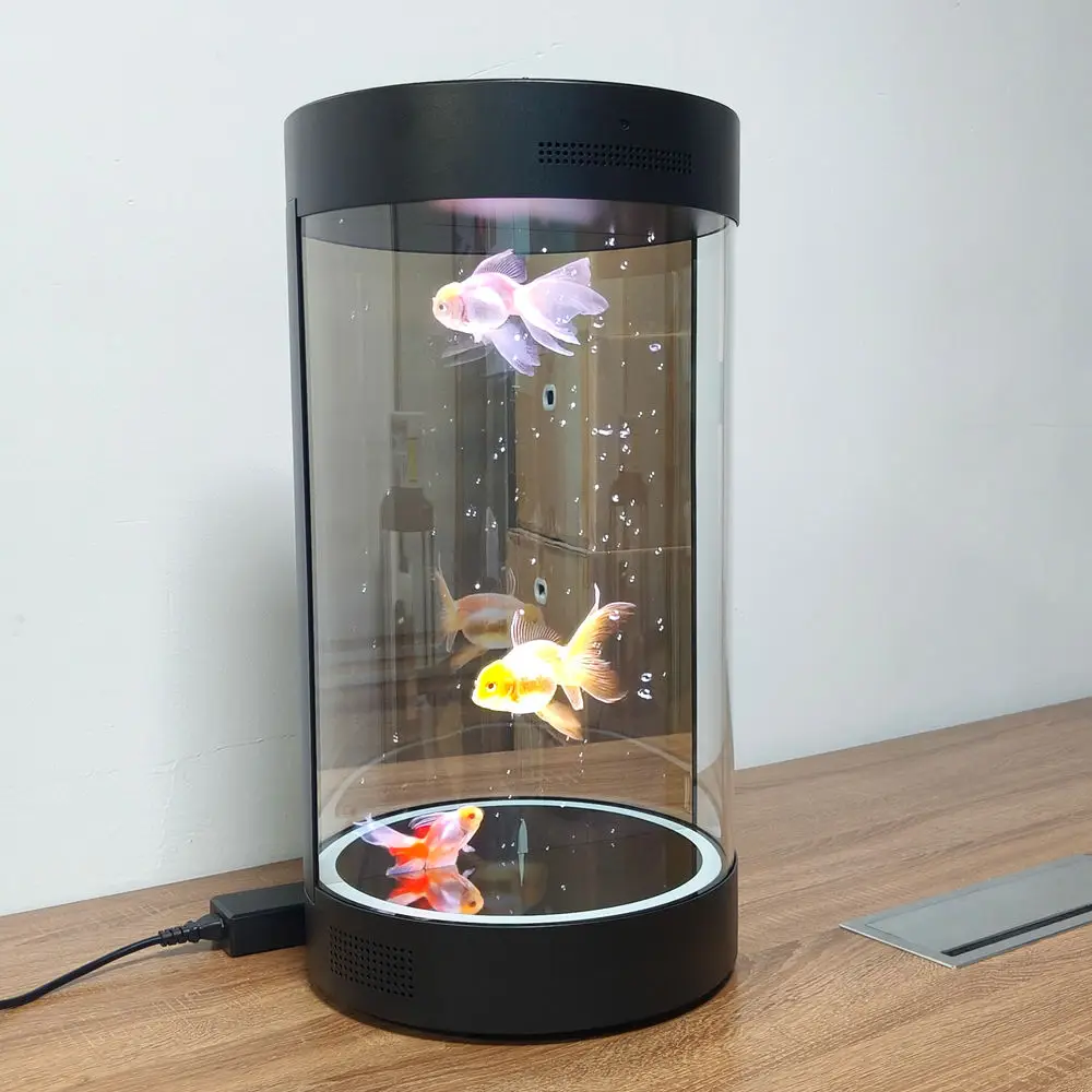 Cylindrical 3D Holographic Projection Screen 16:9 Portable Design for Immersive 360-Degree Display Bar Drinks Products