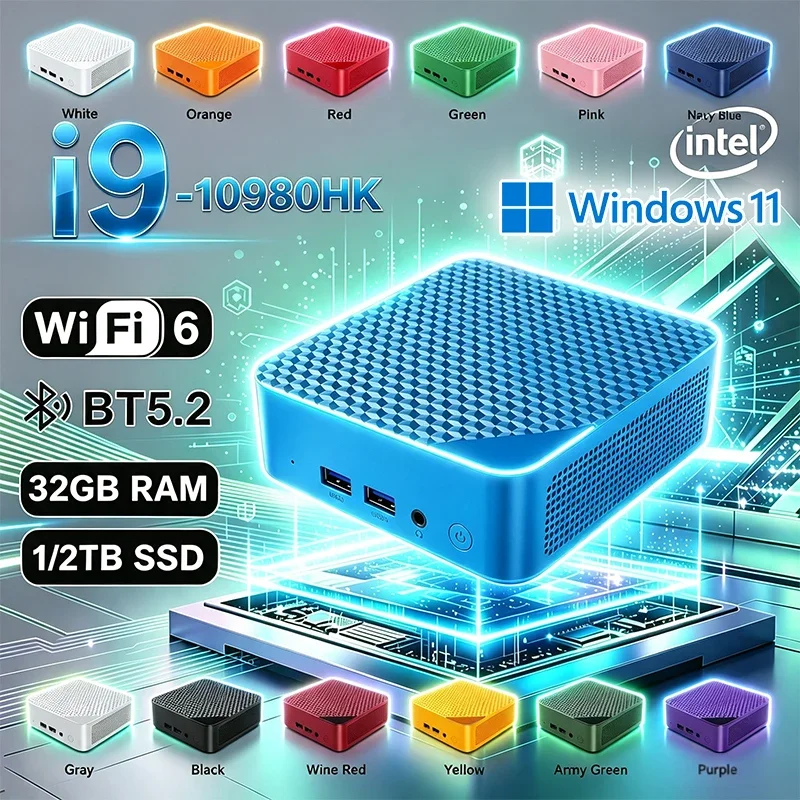 Intel New Intel i9 10980HK Mini PC Strong Performance Mini PC 32GB Large RAM 1TB Fast SSD 4K Gaming Office Household Computer Mini PC - Aliexpress Deal