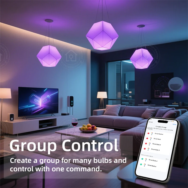 Tuya الذكية LED ضوء لمبة E27 RGBCW 15 واط واي فاي بلوتوث Led مصباح إضاءة ديكوريّة المنزل 220 فولت أليكسا جوجل مساعد التحكم عن بعد #6