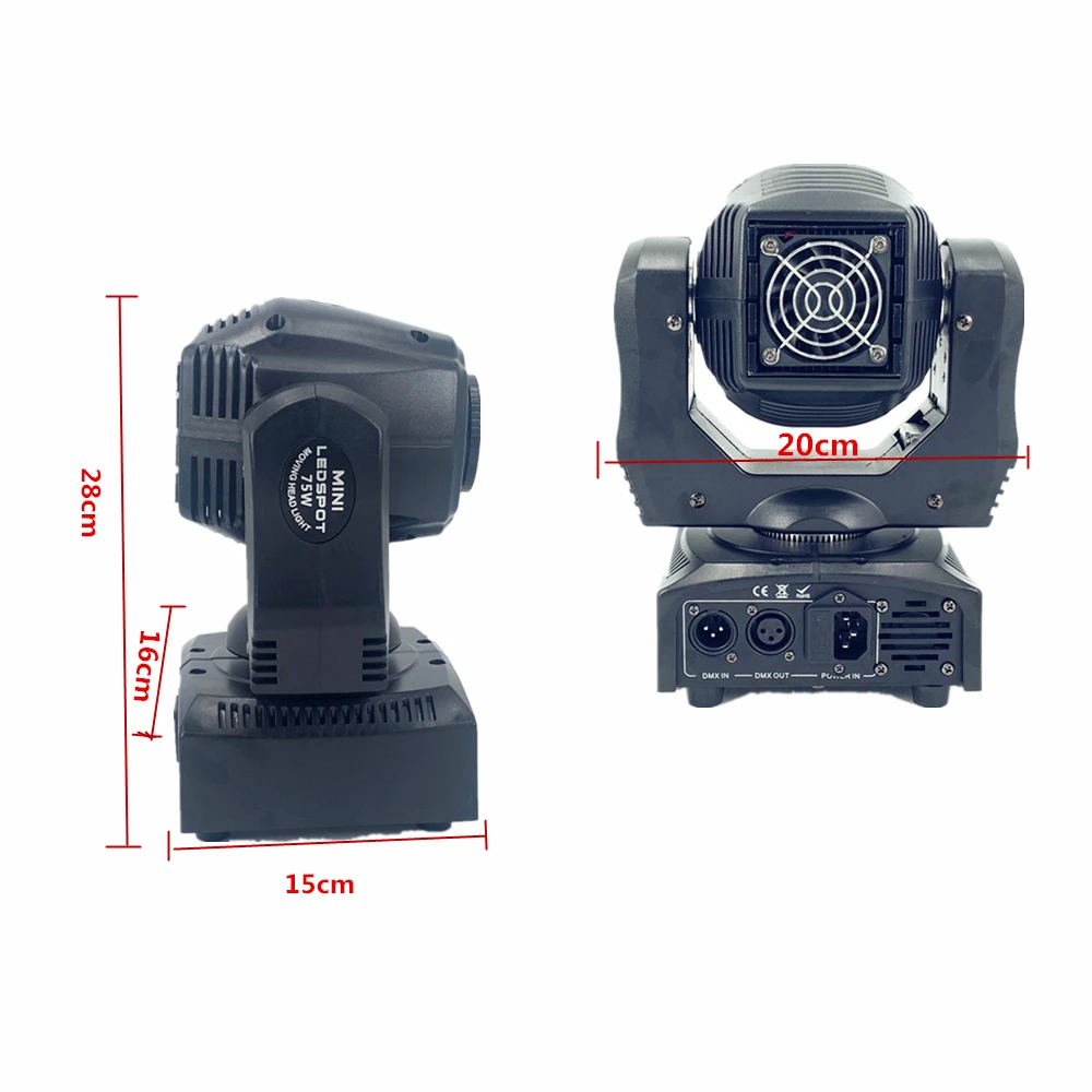 LED Gobos Moving Head Spot Light 75W Mini with Flight Case Club DJ Stage Lighting Party Disco Moving Heads Light Party Lights view 3