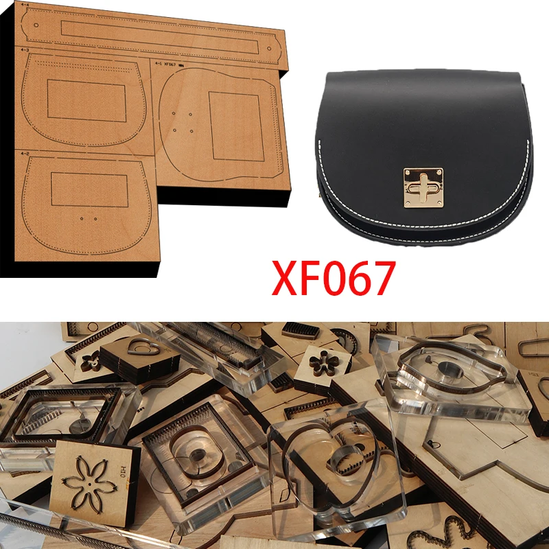 New Japan Steel Blade Wooden Die Long Style Handbag Wallet Leather Craft Punch Hand Tool Cut Knife Mould XF067