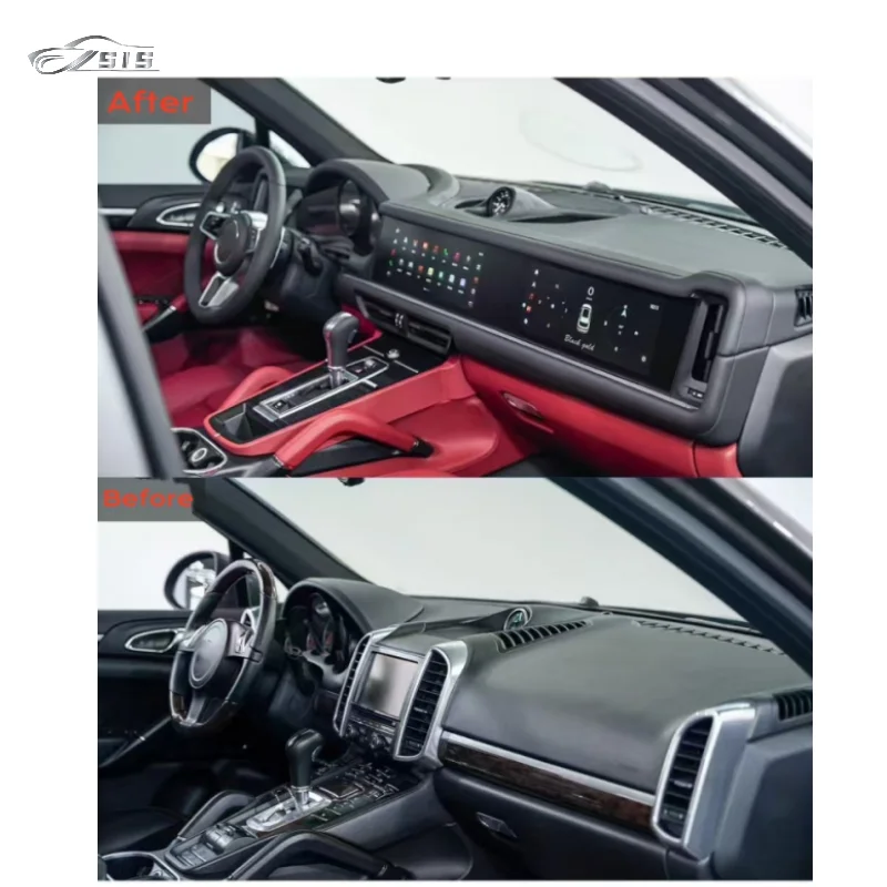 Cayene 2011-2017 Interior Upgrade To 2024 New Style Support language conversion in various countries Old To New Interior