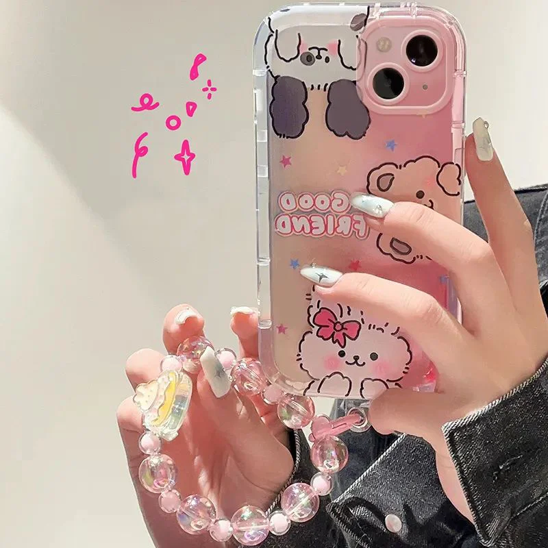 TD163 Cute Rabbit Bear For Realme 3i 5I 6S 7 8 NEO2 GT2 Pro Master Edition NARZO 50i 30 PRO Case DIY TPU Soft Cover