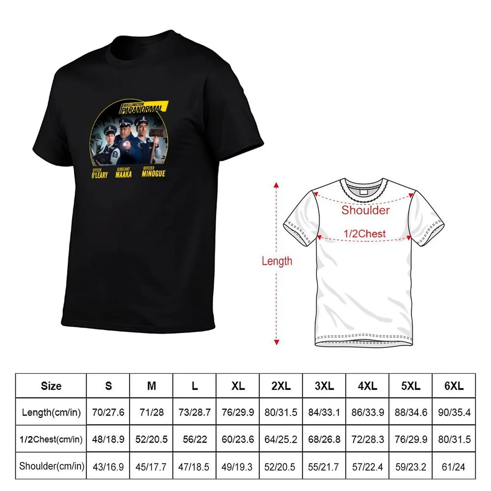 O'Leary, Minogue and Haaka - Inspired by Wellington Paranormal T-Shirt man t shirt cotton t shirts for man cotton funny T-Shirt