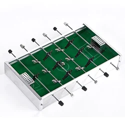Mini Aluminium Desktop Foosball Games Set Small Foosball / Playroom Table Top Fun Game Home Desk Fun for Family Party Kids Gifts