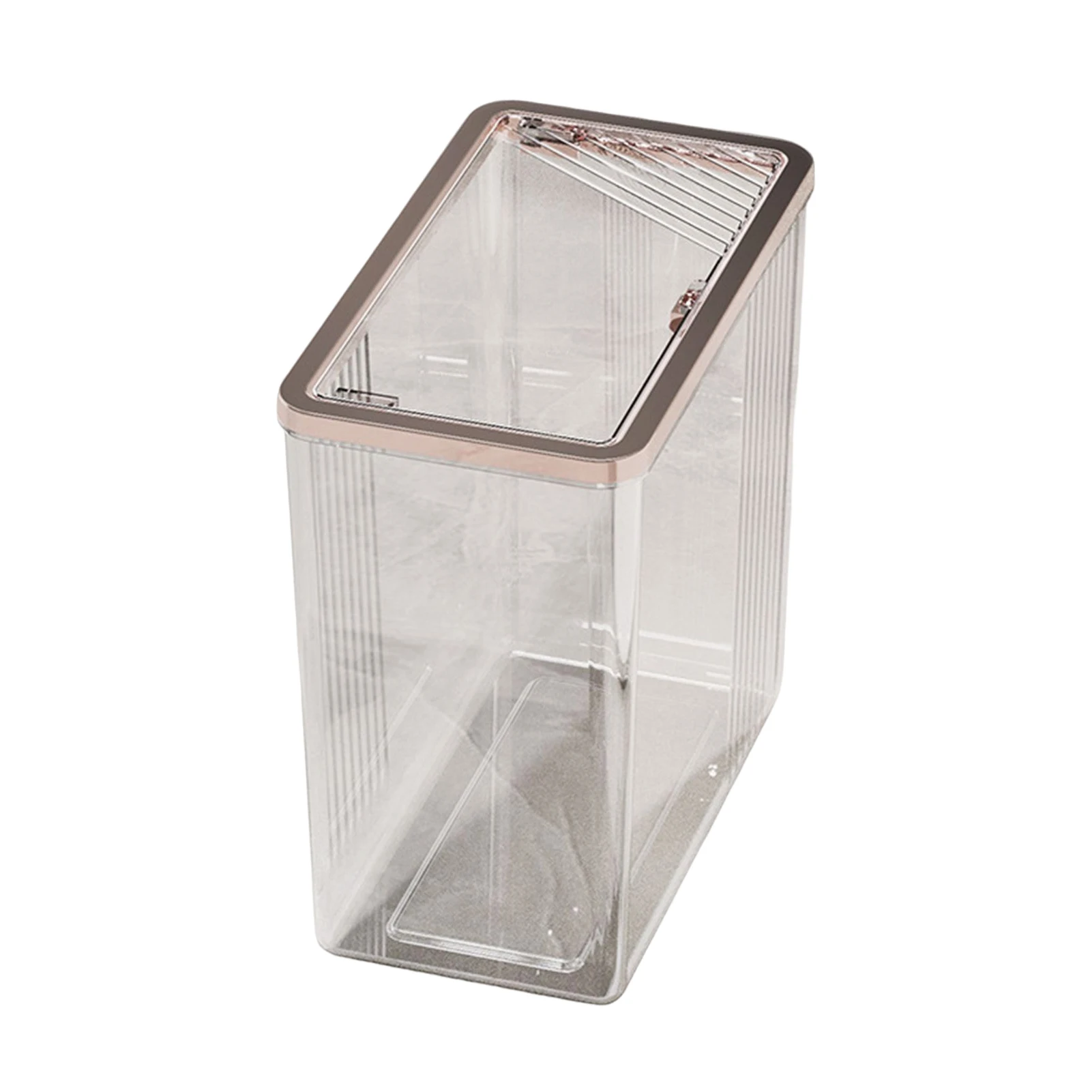 Transparent Trash Can Tube With Cover Suspension Trash Waste Baskets for Dorms Classrooms KTV Living Room