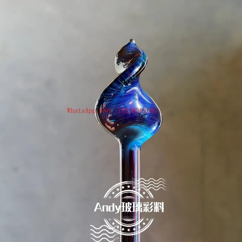 Limited Offer  Exp60 Starry Night Purple Color Changing Rod Glass Lamp Working Rod Colored High Borosilicate Glass Hard Material